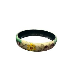 Painted floral bracelet